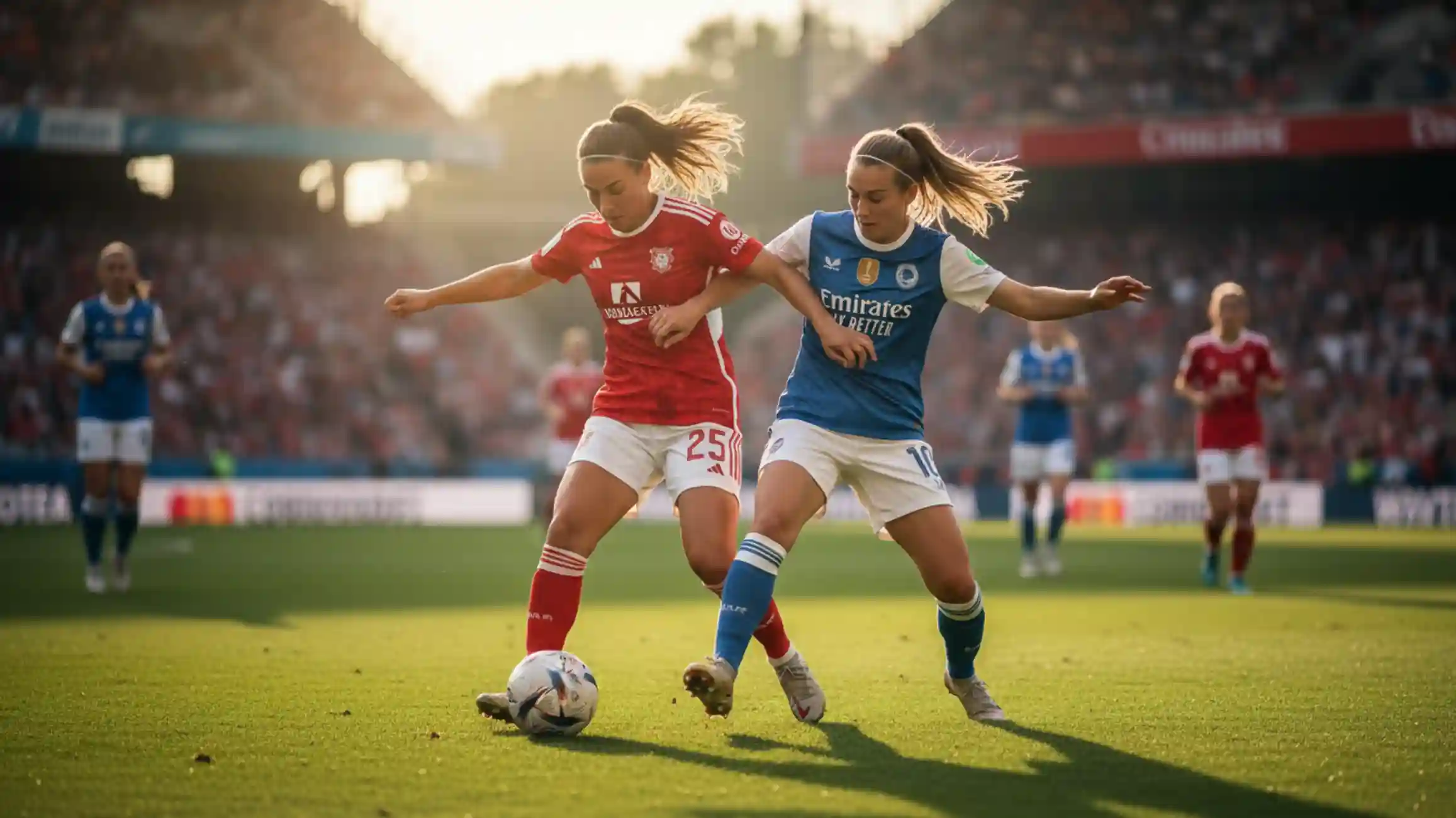 Kvindefodbold betting guide - professionelle kvindelige fodboldspillere på banen